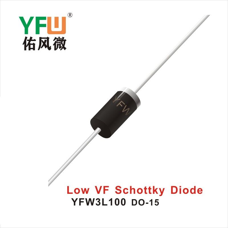 YFW3L100     DO-15   Diodos Schottky de baja dirección positiva Yfw youfeng Weiyuan Factory