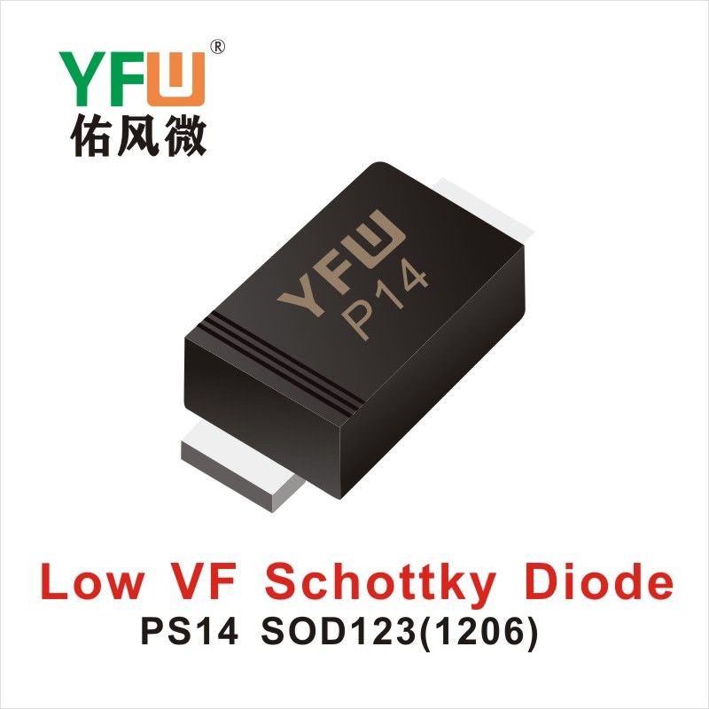 PS14   SOD-123(1206)   Diodos Schottky de baja dirección positiva Yfw youfeng Weiyuan Factory